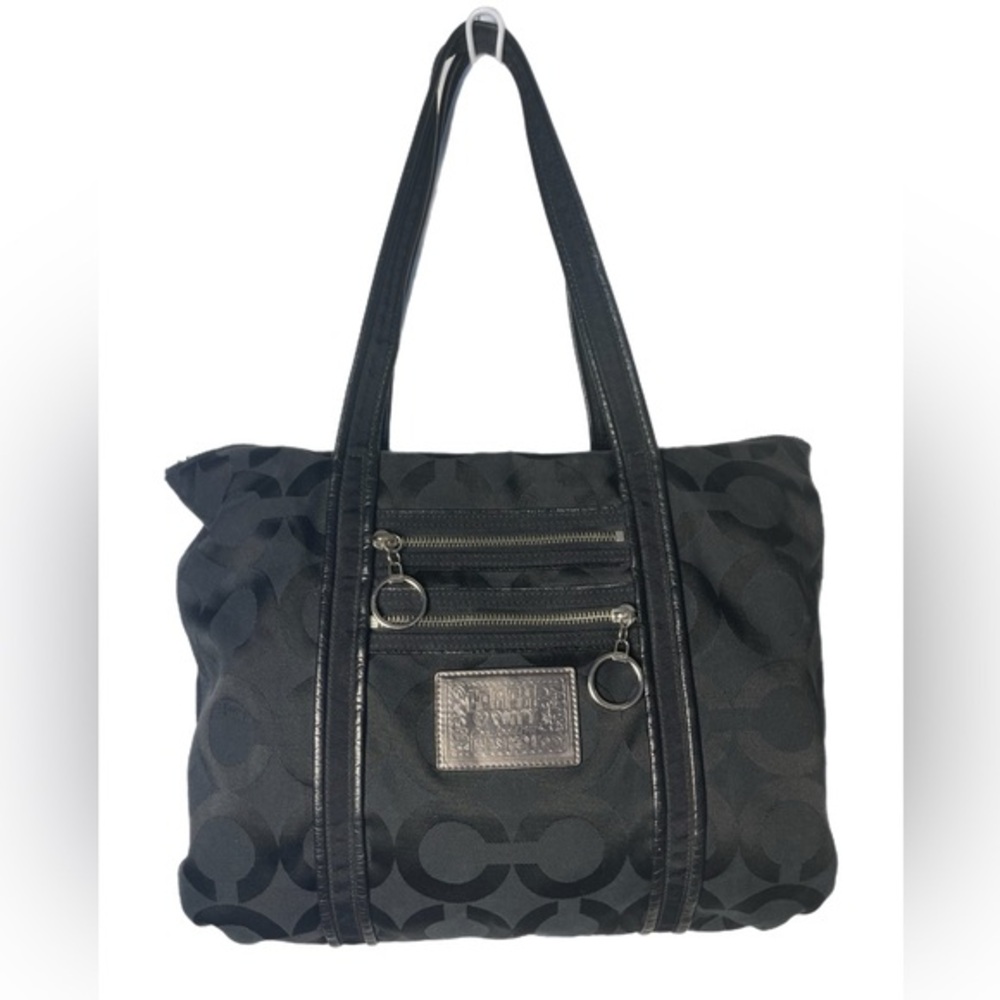 Coach Poppy Op Art Glam Tote Bag